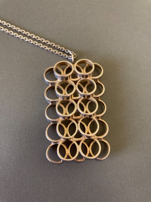 FINNISH SILVER PENDANT 1960S - ADDITIONAL PHOTO 1