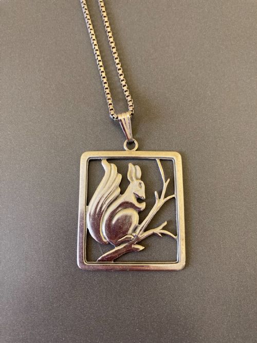 danish silver pendant 1920s - CATEGORY: ANTIQUE JEWELLERY - DATED 1920