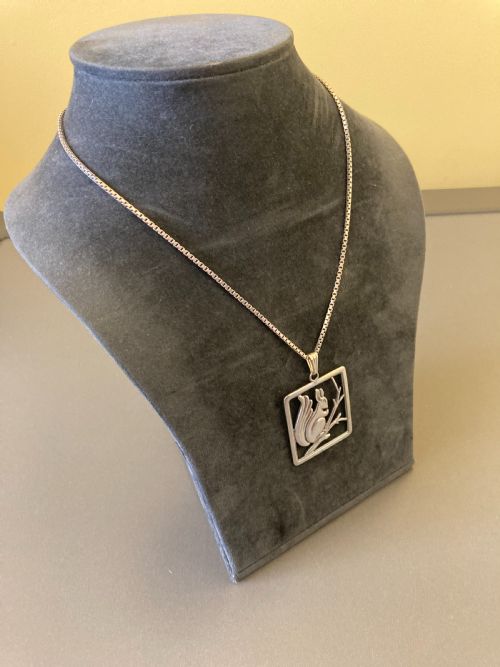 DANISH SILVER PENDANT 1920S - ADDITIONAL PHOTO 3