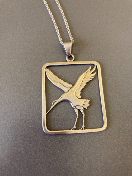 danish silver pendant 1960s - CATEGORY: ANTIQUE JEWELLERY - DATED 1960