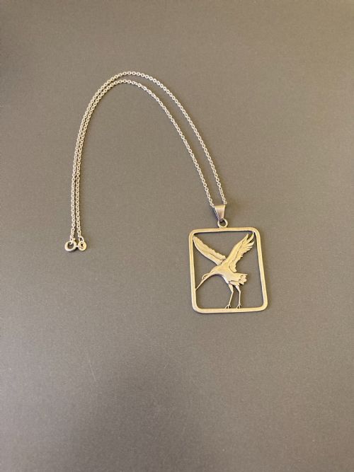 DANISH SILVER PENDANT 1960S - ADDITIONAL PHOTO 1