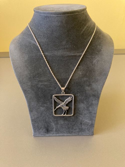 DANISH SILVER PENDANT 1960S - ADDITIONAL PHOTO 2