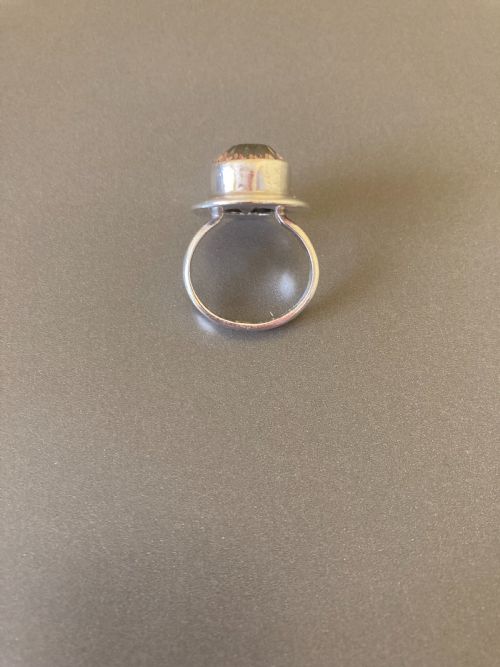 DANISH SILVER RING WITH MYSTIC TOPAZ 1960S - ADDITIONAL PHOTO 3