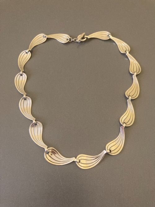 danish silver necklace by hermann siersbol - CATEGORY: ANTIQUE JEWELLERY - DATED 1960