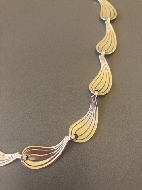DANISH SILVER NECKLACE BY HERMANN SIERSBOL - ADDITIONAL PHOTO 1