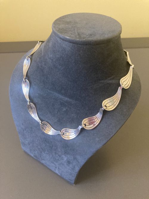 DANISH SILVER NECKLACE BY HERMANN SIERSBOL - ADDITIONAL PHOTO 3