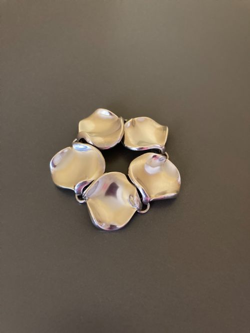 GEORG JENSEN DANISH SILVER BRACELET 1960S - ADDITIONAL PHOTO 1