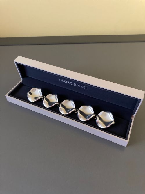 GEORG JENSEN DANISH SILVER BRACELET 1960S - ADDITIONAL PHOTO 2