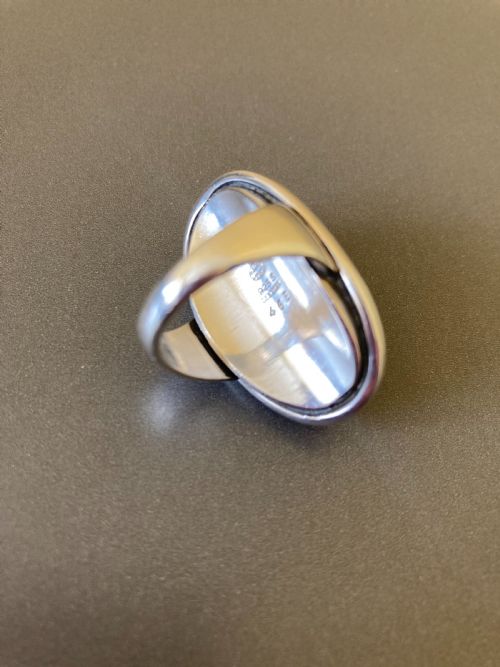 GEORG JENSEN DANISH SILVER RING WITH LAPIS LAZULI NO 46E - ADDITIONAL PHOTO 2
