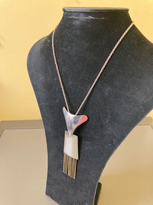 DANISH SILVER PENDANTBY HERMANN SIERSBOL 1960S - ADDITIONAL PHOTO 2