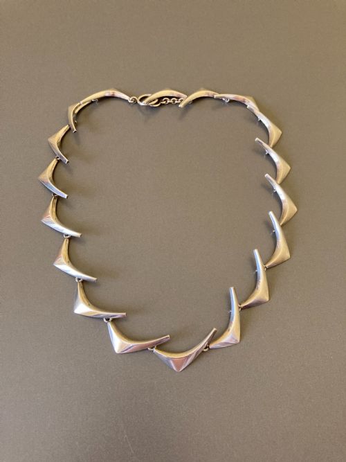 anton michelsen danish silver necklace 1960s - CATEGORY: ANTIQUE JEWELLERY - DATED 1960