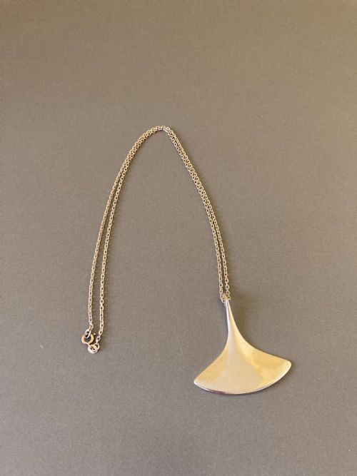 hans hansen danish silver pendant 1960s - CATEGORY: ANTIQUE JEWELLERY - DATED 1960