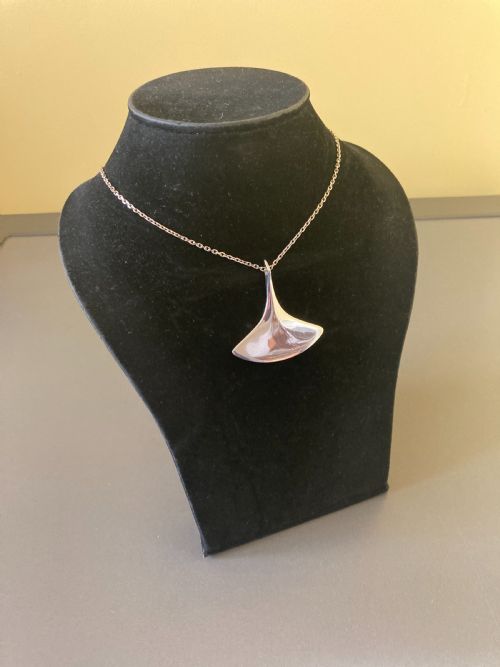 HANS HANSEN DANISH SILVER PENDANT 1960S - ADDITIONAL PHOTO 3