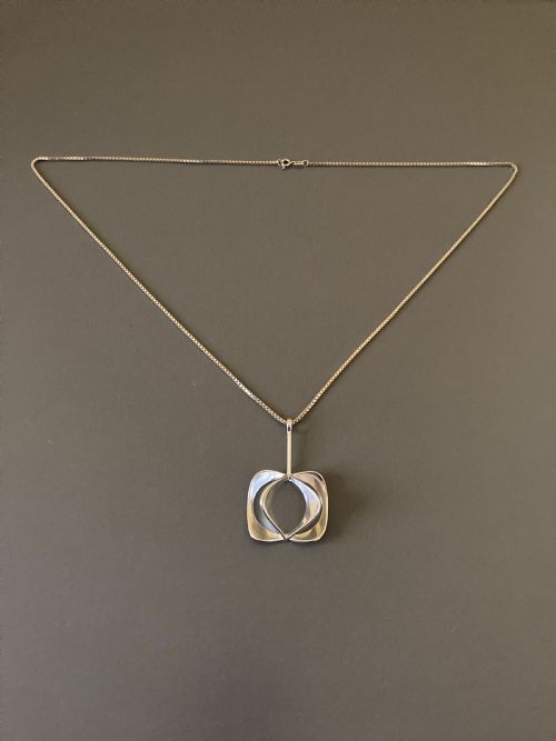 theresia hvorslev swedish silver pendant 1960s - CATEGORY: ANTIQUE JEWELLERY - DATED 1960