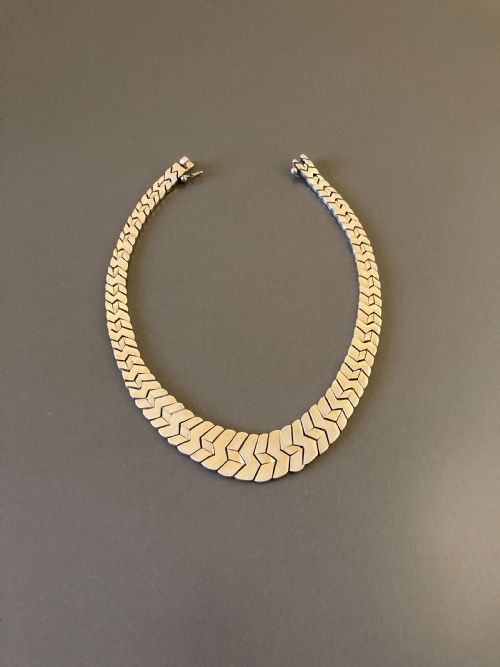 mexican silver necklace 1960s - CATEGORY: ANTIQUE JEWELLERY - DATED 1960
