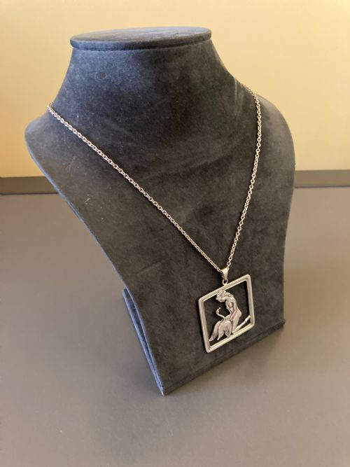 DANISH SILVER PENDANT 1950S - ADDITIONAL PHOTO 4
