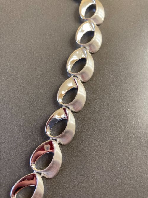 DANISH SILVER NECKLACE BY RANDERS SILVER 1960S - ADDITIONAL PHOTO 1