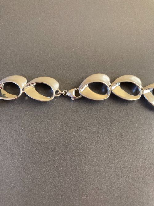 DANISH SILVER NECKLACE BY RANDERS SILVER 1960S - ADDITIONAL PHOTO 2