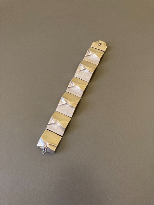 lapponia finnish silver bracelet by bjorn weckstrom - CATEGORY: ANTIQUE JEWELLERY - DATED 1960