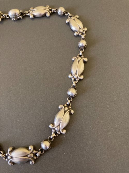 GEORG JENSEN DANISH SILVER NECKLACE NO 15 - ADDITIONAL PHOTO 2