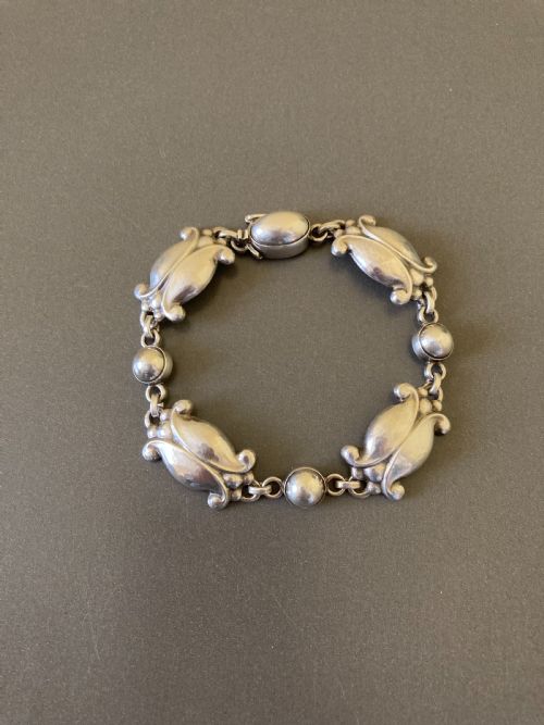 GEORG JENSEN DANISH SILVER BRACELET NO 11 - ADDITIONAL PHOTO 2