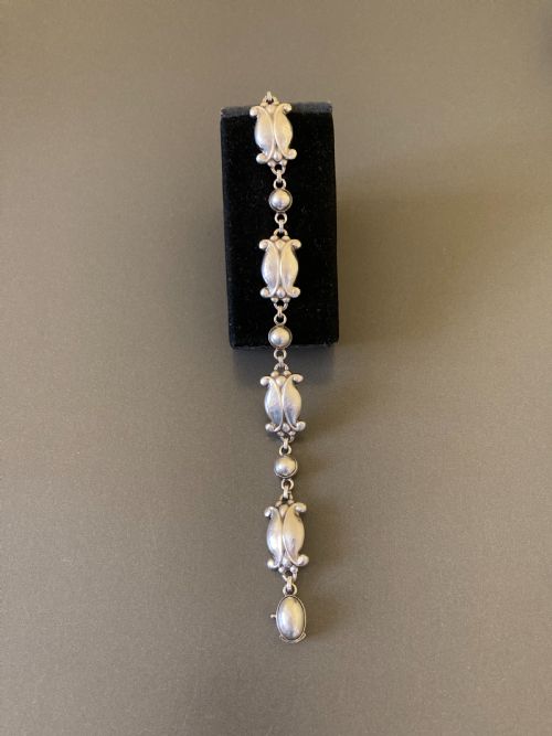 GEORG JENSEN DANISH SILVER BRACELET NO 11 - ADDITIONAL PHOTO 3