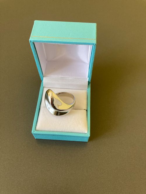DANISH SILVER RING 1960S BY RANDERS SILVER - ADDITIONAL PHOTO 4