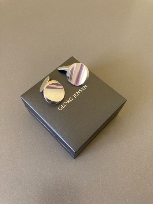 GEORG JENSEN DANISH SILVER CUFFLINKS NO 107 - ADDITIONAL PHOTO 4