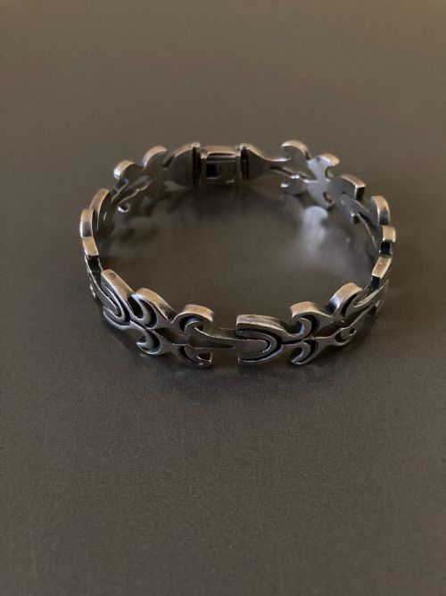 MEXICAN SILVER BRACELET 1960S - ADDITIONAL PHOTO 1