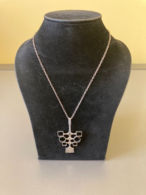DAVID ANDERSEN NORWEGIAN SILVER PENDANT 1960S - ADDITIONAL PHOTO 2