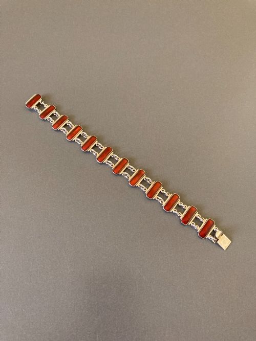 danish silver and enamel bracelet 1960s - CATEGORY: ANTIQUE JEWELLERY - DATED 1960