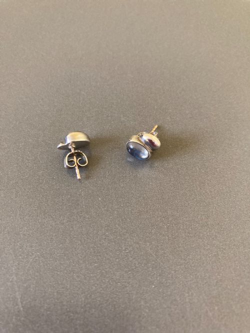 GEORG JENSEN DANISH SILVER EARRINGS WITH MOONSTONES - ADDITIONAL PHOTO 3