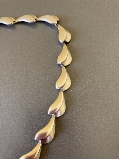 GEORG JENSEN DANISH SILVER NECKLACE - ADDITIONAL PHOTO 1