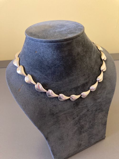 GEORG JENSEN DANISH SILVER NECKLACE - ADDITIONAL PHOTO 2