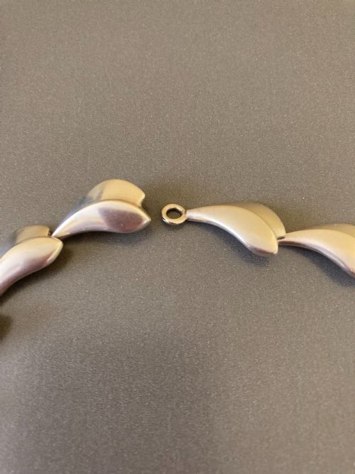 GEORG JENSEN DANISH SILVER NECKLACE - ADDITIONAL PHOTO 4
