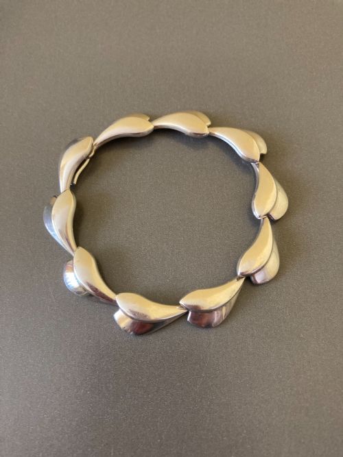 georg jensen danish silver bracelet - CATEGORY: ANTIQUE JEWELLERY - DATED 1960
