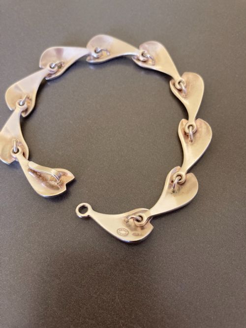 GEORG JENSEN DANISH SILVER BRACELET - ADDITIONAL PHOTO 2