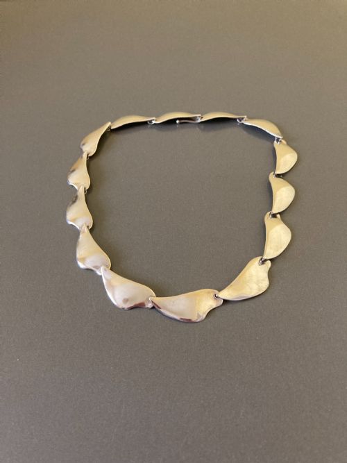danish silver necklace 1960s - CATEGORY: ANTIQUE JEWELLERY - DATED 1960