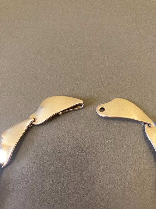 DANISH SILVER NECKLACE 1960S - ADDITIONAL PHOTO 5