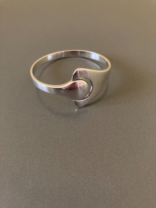 georg jensen danish silver bangle 1960s - CATEGORY: ANTIQUE JEWELLERY - DATED 1960