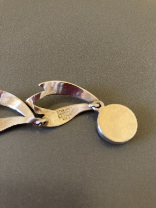 DANISH SILVER NECKLACE 1960S BY N E FROM - ADDITIONAL PHOTO 4