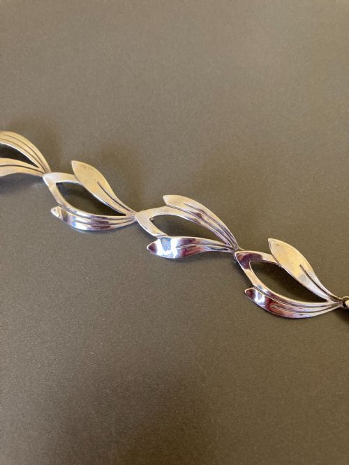 DANISH SILVER BRACELET 1960S BY N E FROM - ADDITIONAL PHOTO 1