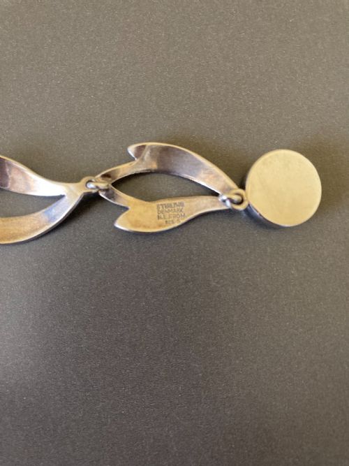 DANISH SILVER BRACELET 1960S BY N E FROM - ADDITIONAL PHOTO 3