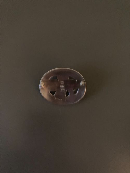 GEORG JENSEN DANISH SILVER BROOCH WITH MOONSTONE - ADDITIONAL PHOTO 2