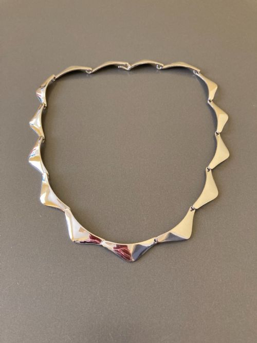 danish silver necklace 1960s by randers silver - CATEGORY: ANTIQUE JEWELLERY - DATED 1960