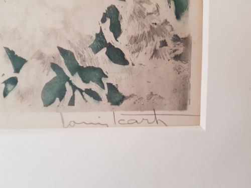 LOUIS ICART PARFUM DE FLEURS ETCHING 1937 - ADDITIONAL PHOTO 3