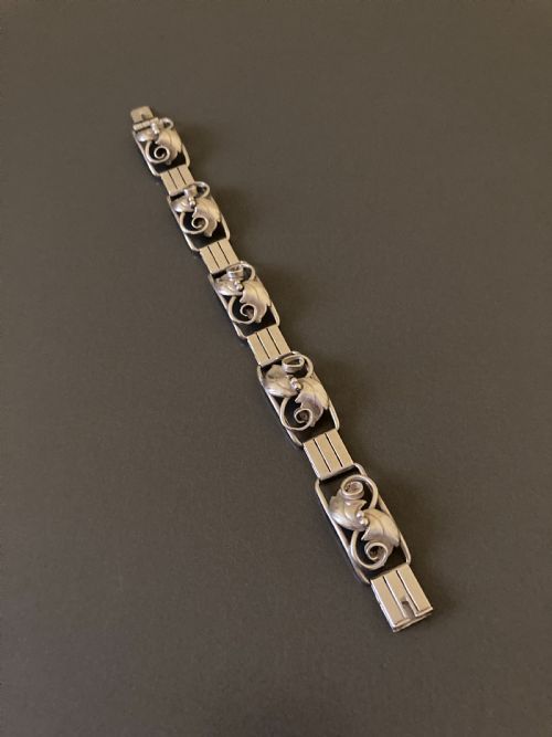 danish silver bracelet 1960s - CATEGORY: ANTIQUE JEWELLERY - DATED 1960