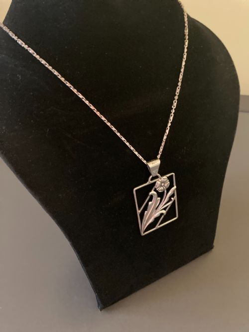 DANISH SILVER PENDANT 1960S - ADDITIONAL PHOTO 3