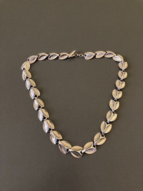 danish silver necklace 1950s - CATEGORY: ANTIQUE JEWELLERY - DATED 1950