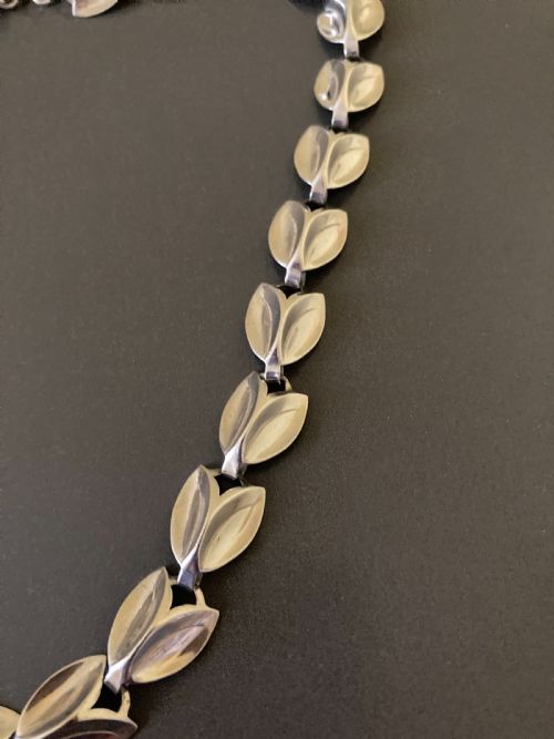 DANISH SILVER NECKLACE 1950S - ADDITIONAL PHOTO 1